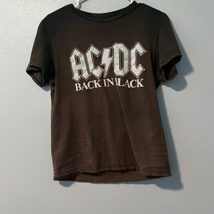 AC/DC brown and black shirt